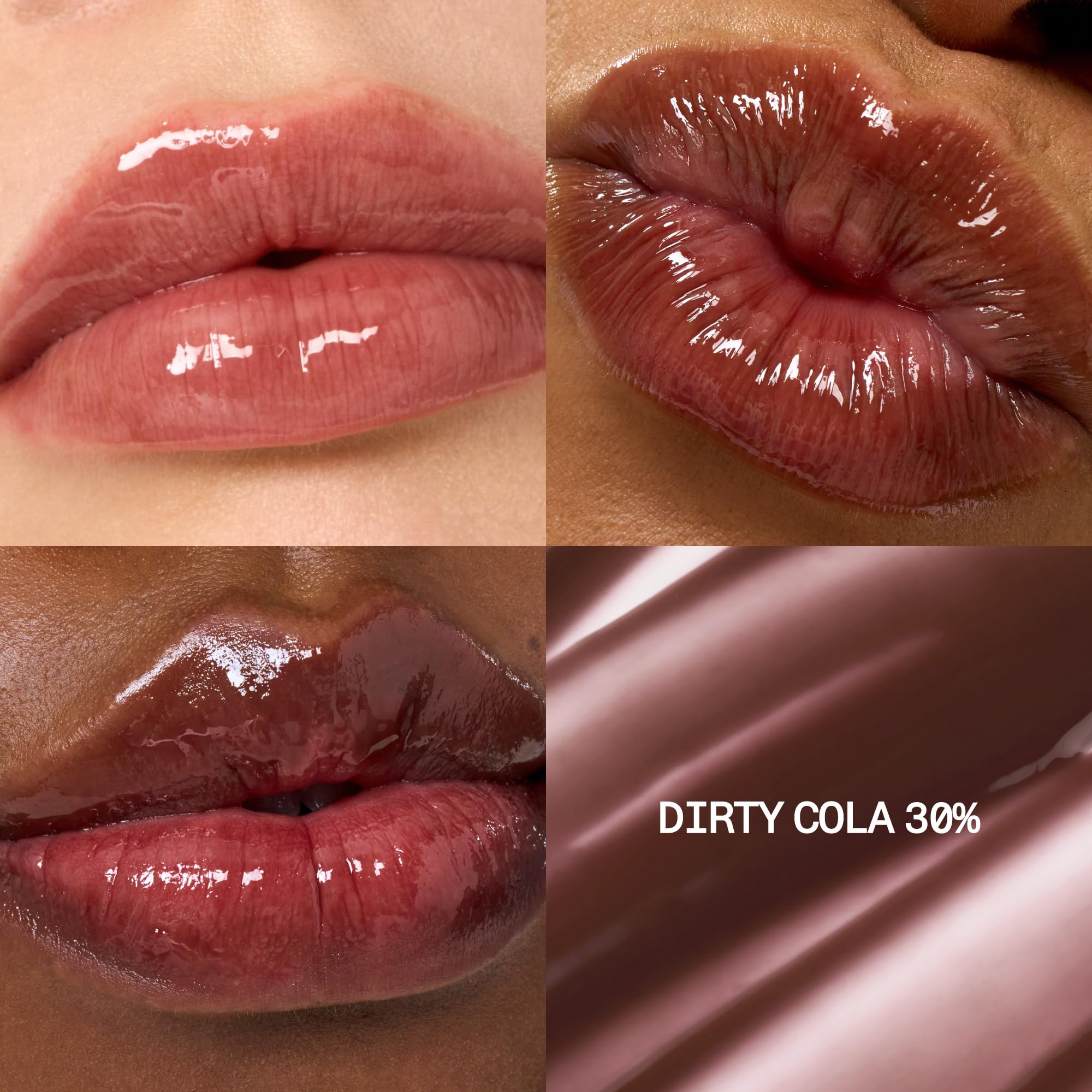 Close up of Fwee 3D Voluming Gloss 30% sheer texture