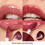 Fwee 3D lip gloss swatch on skin