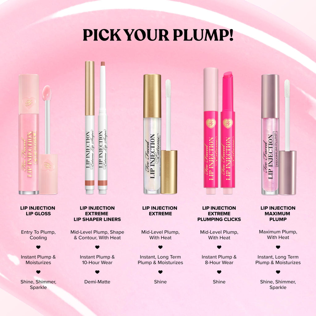 Too Faced Lip Injection Extreme travel size for handbag