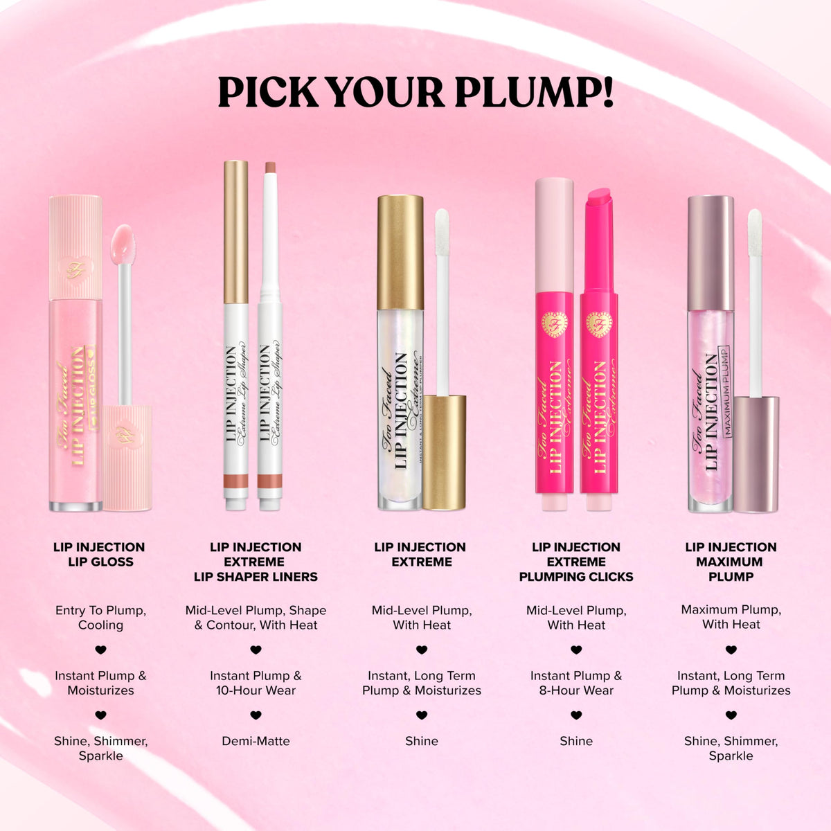 Too Faced Lip Injection Extreme travel size for handbag