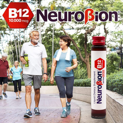 Neurobion imported USA premium Vitamin B12 liquid supplement box side view
