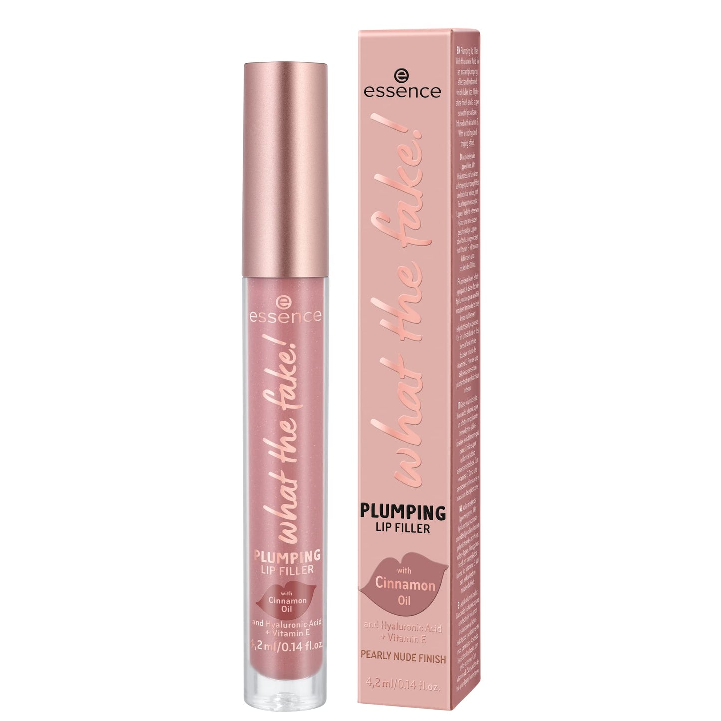 Essence What The Fake lip gloss applicator showing texture