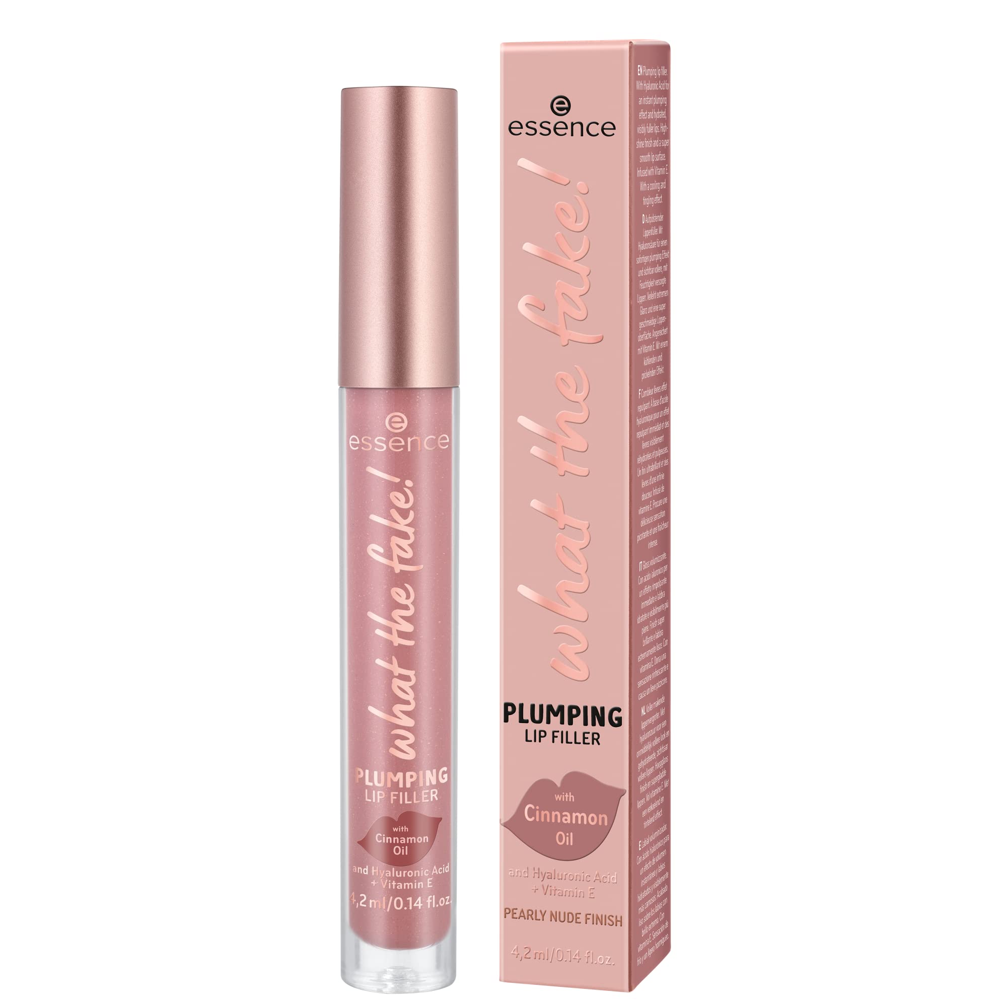 Essence What The Fake lip gloss applicator showing texture