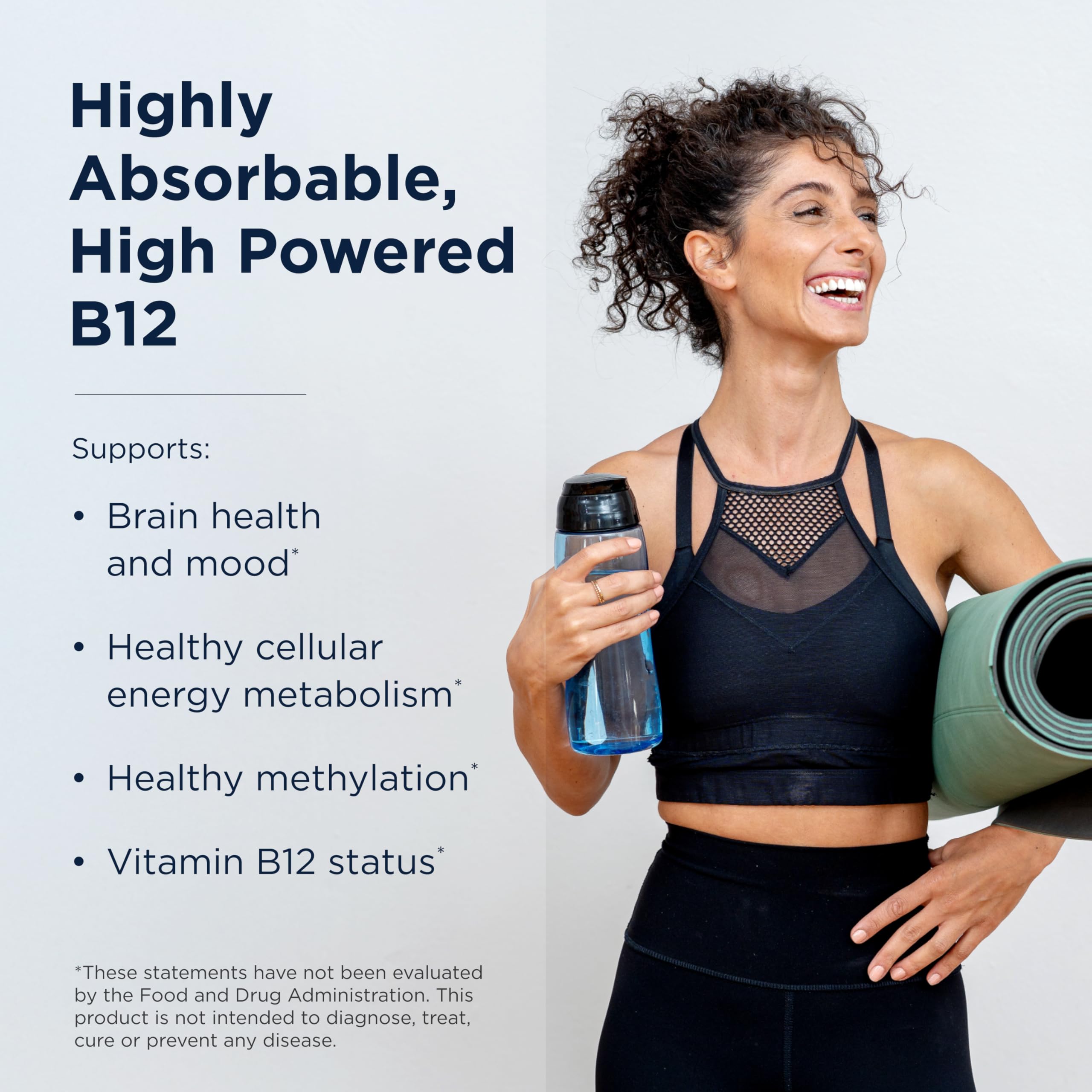 Sublingual methylcobalamin lozenges for energy support dietary supplement