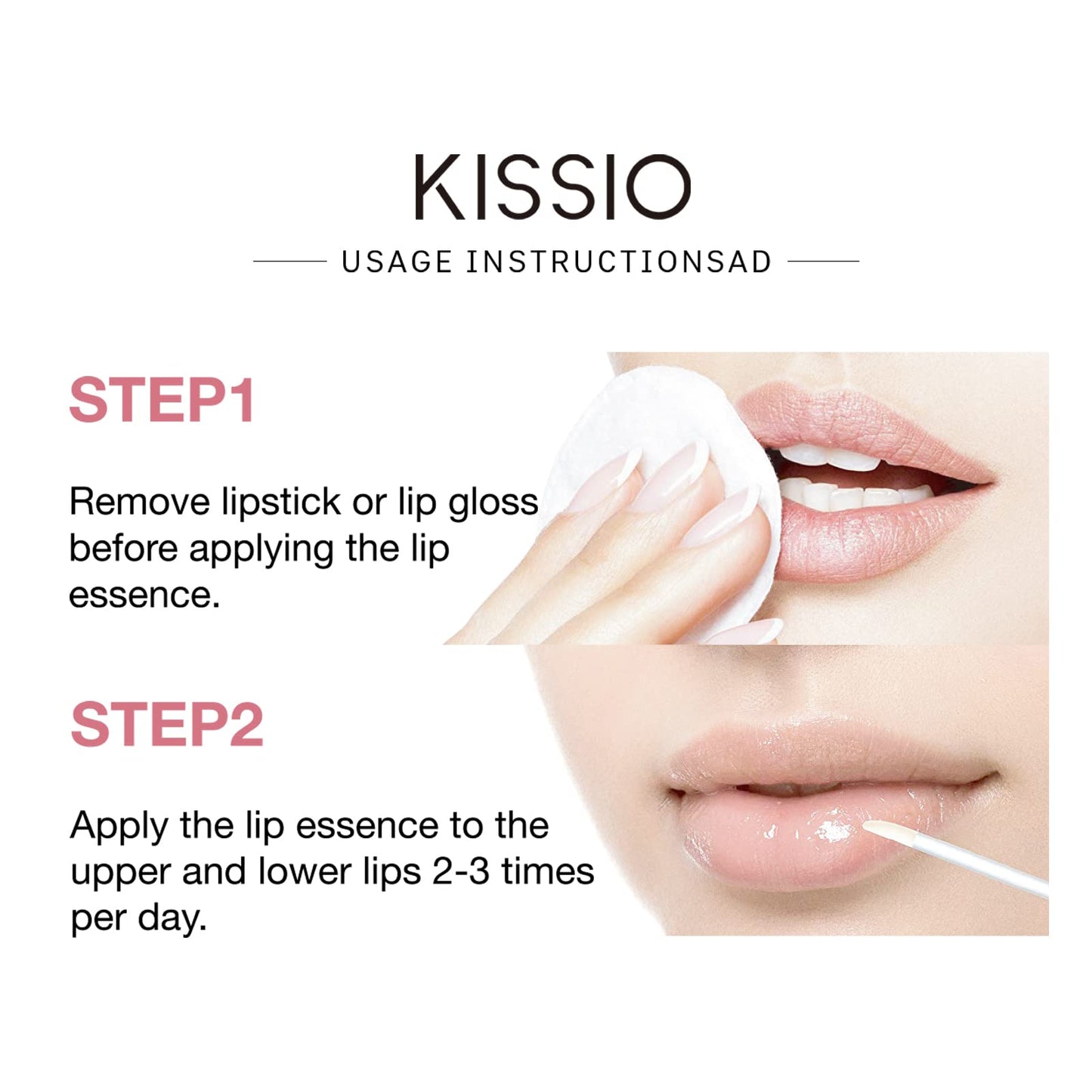 Authentic USA imported Kissio lip care product branding