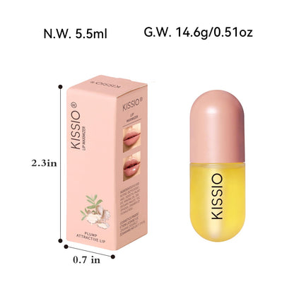 Kissio gloss glossy finish on lips swatch test