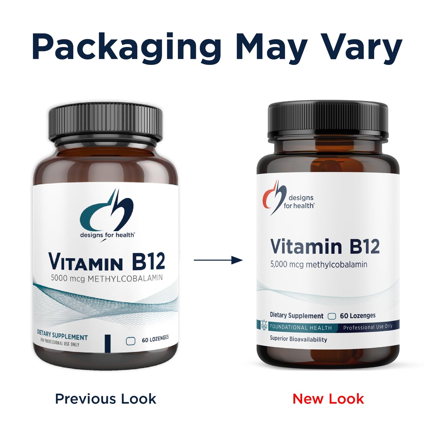 Close up view of authentic Designs for Health product packaging