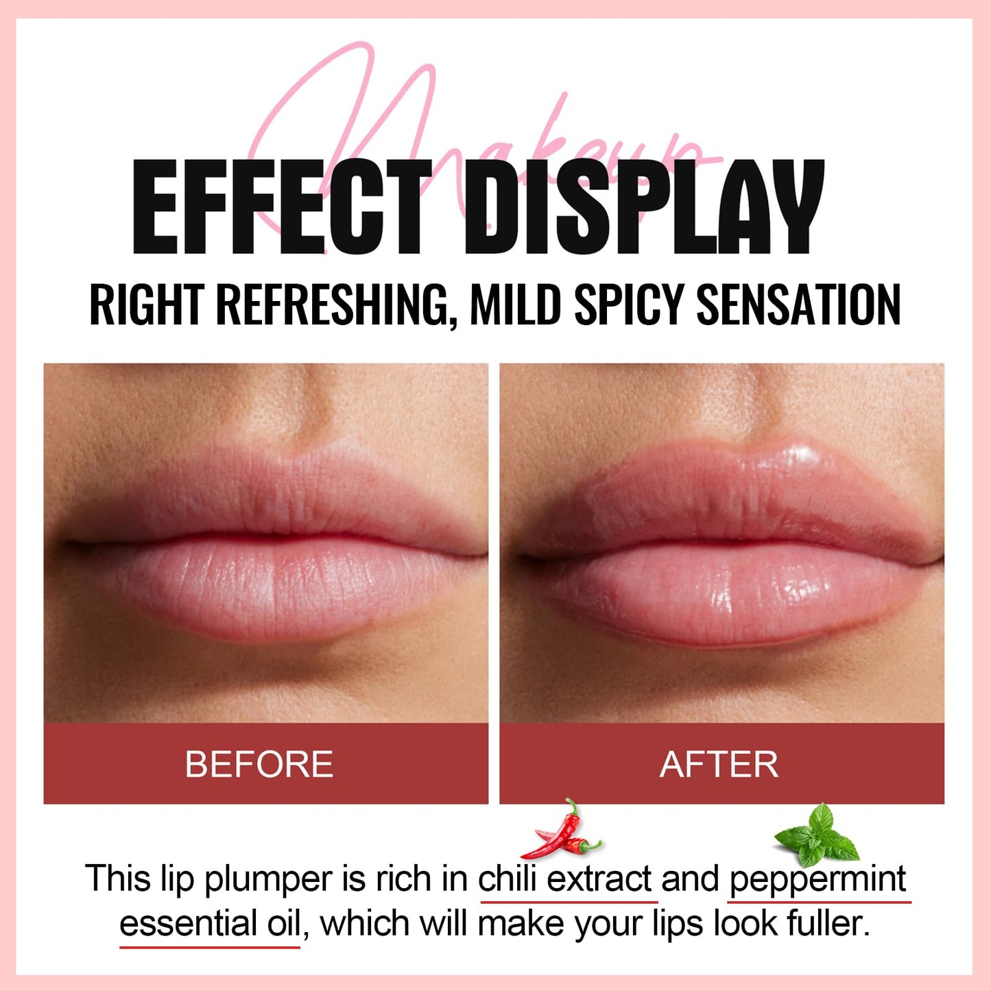 Erinde lip plumping booster gloss texture and applicator