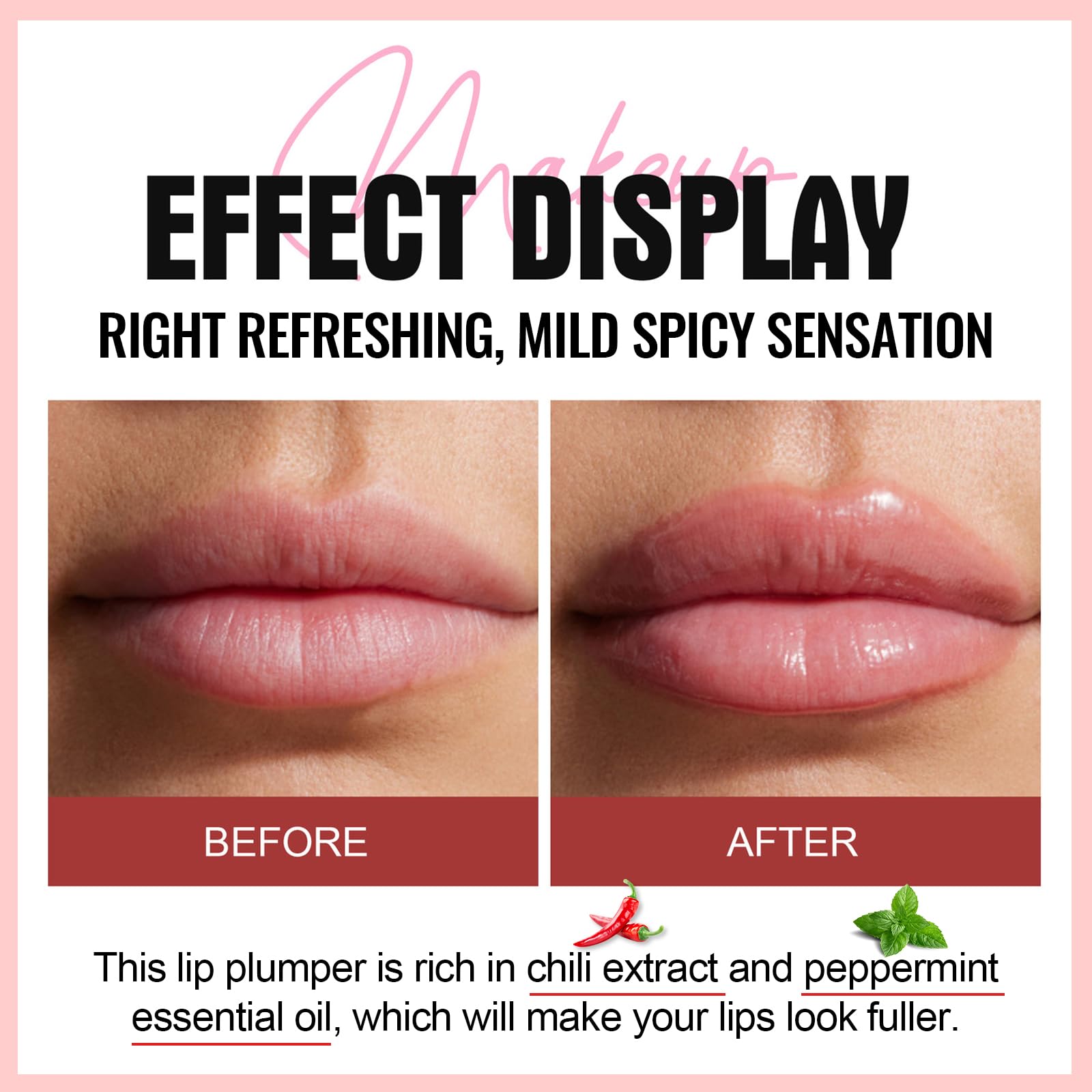Erinde lip plumping booster gloss texture and applicator