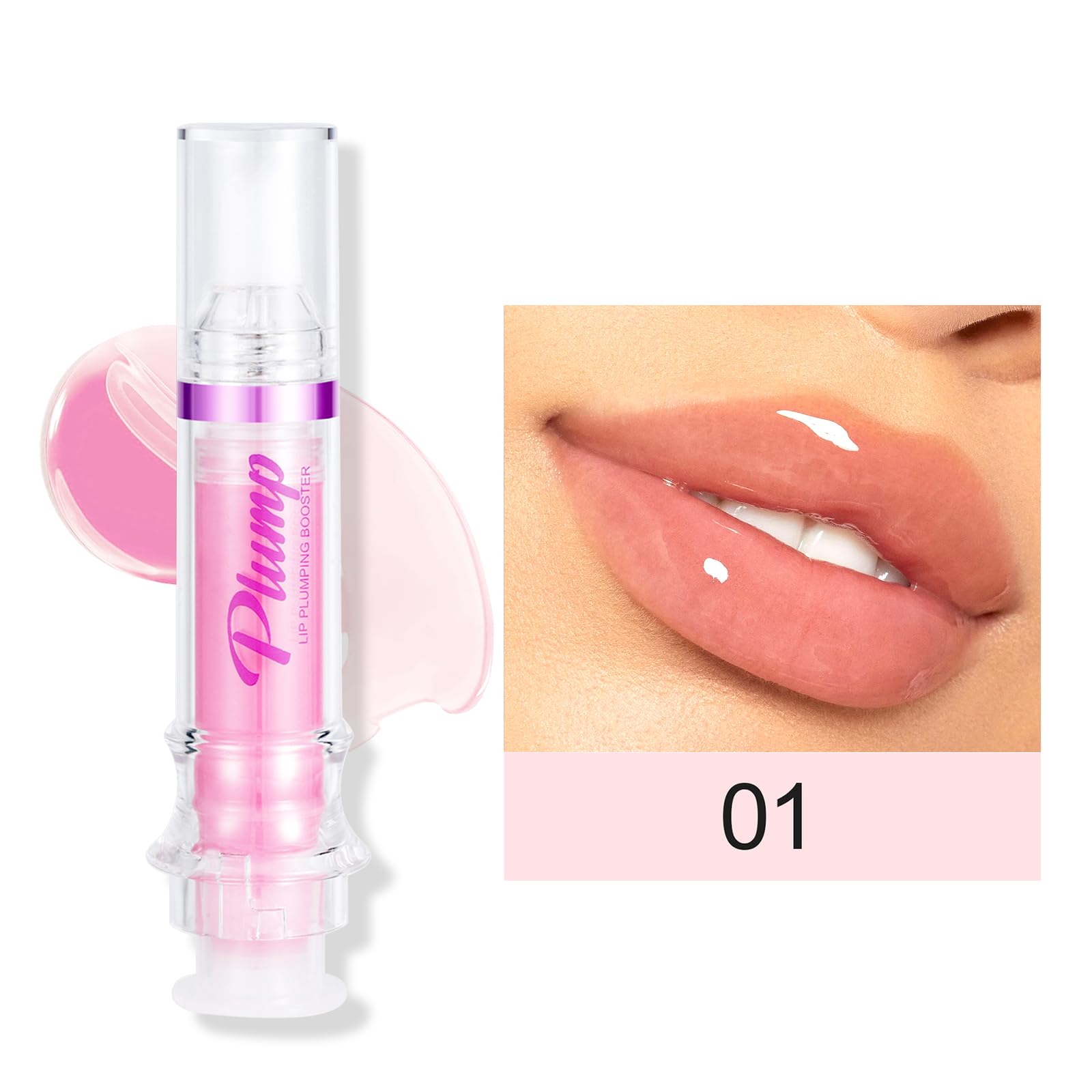Side view of Erinde spicy lip plumper syringe packaging