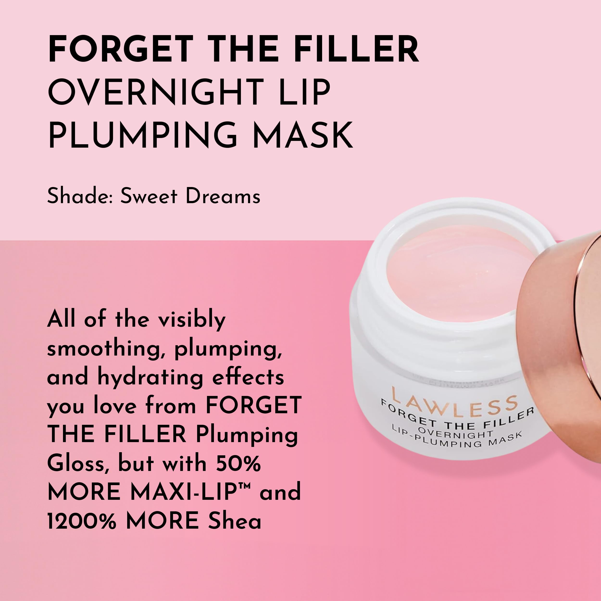 Lawless Sweet Dreams lip mask jar packaging