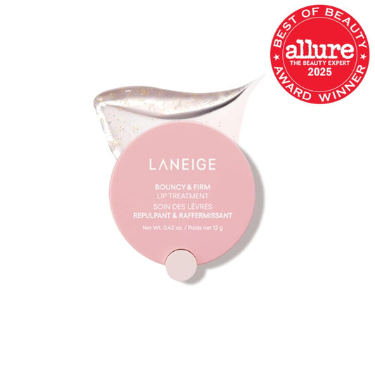 Laneige lip treatment showing honey-like texture and consistency