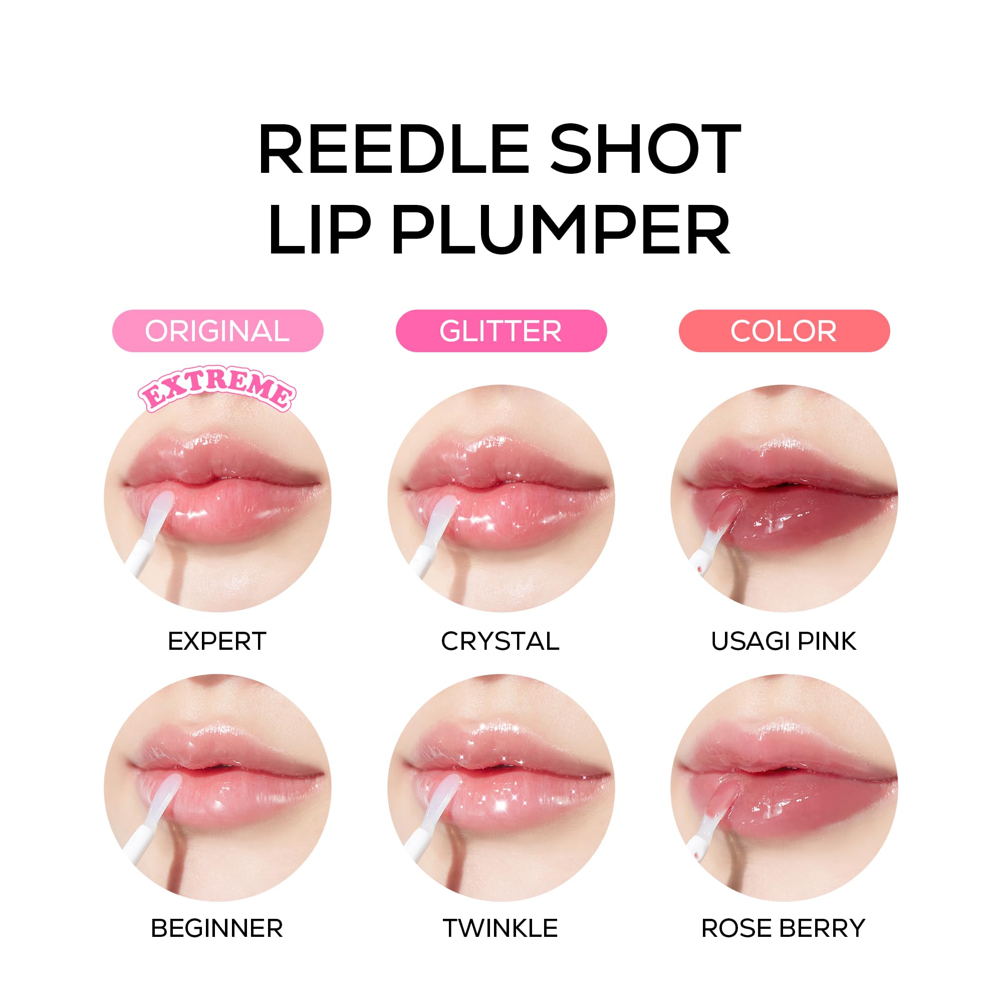 Korean beauty VT Cosmetics lip plumper on model lips