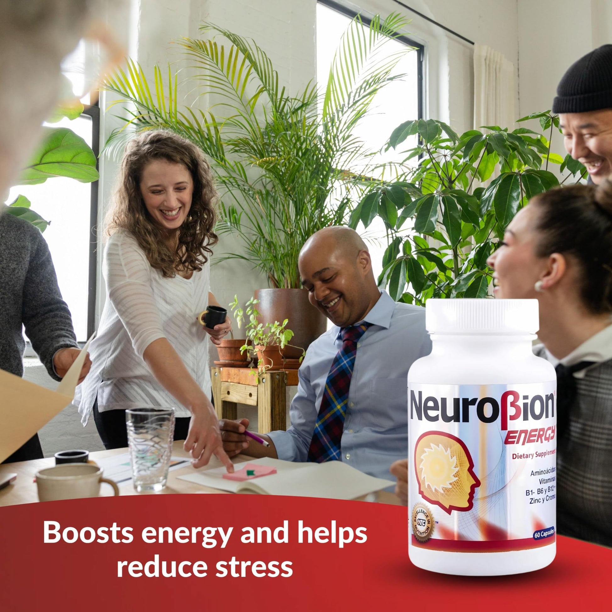Authentic Neurobion Energy 60 count bottle for cognitive clarity and stamina support
