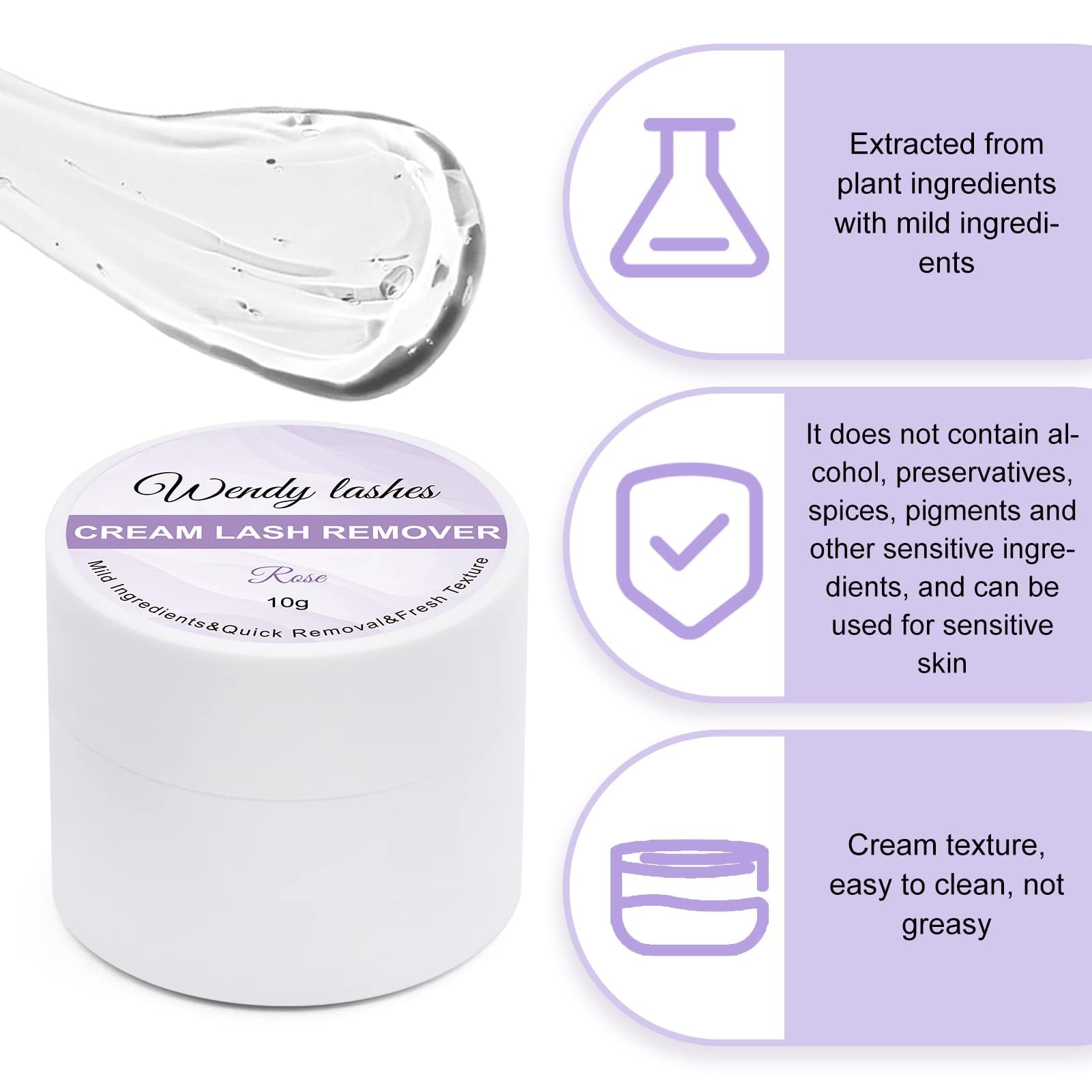 Wendy Lashes glue remover packaging details
