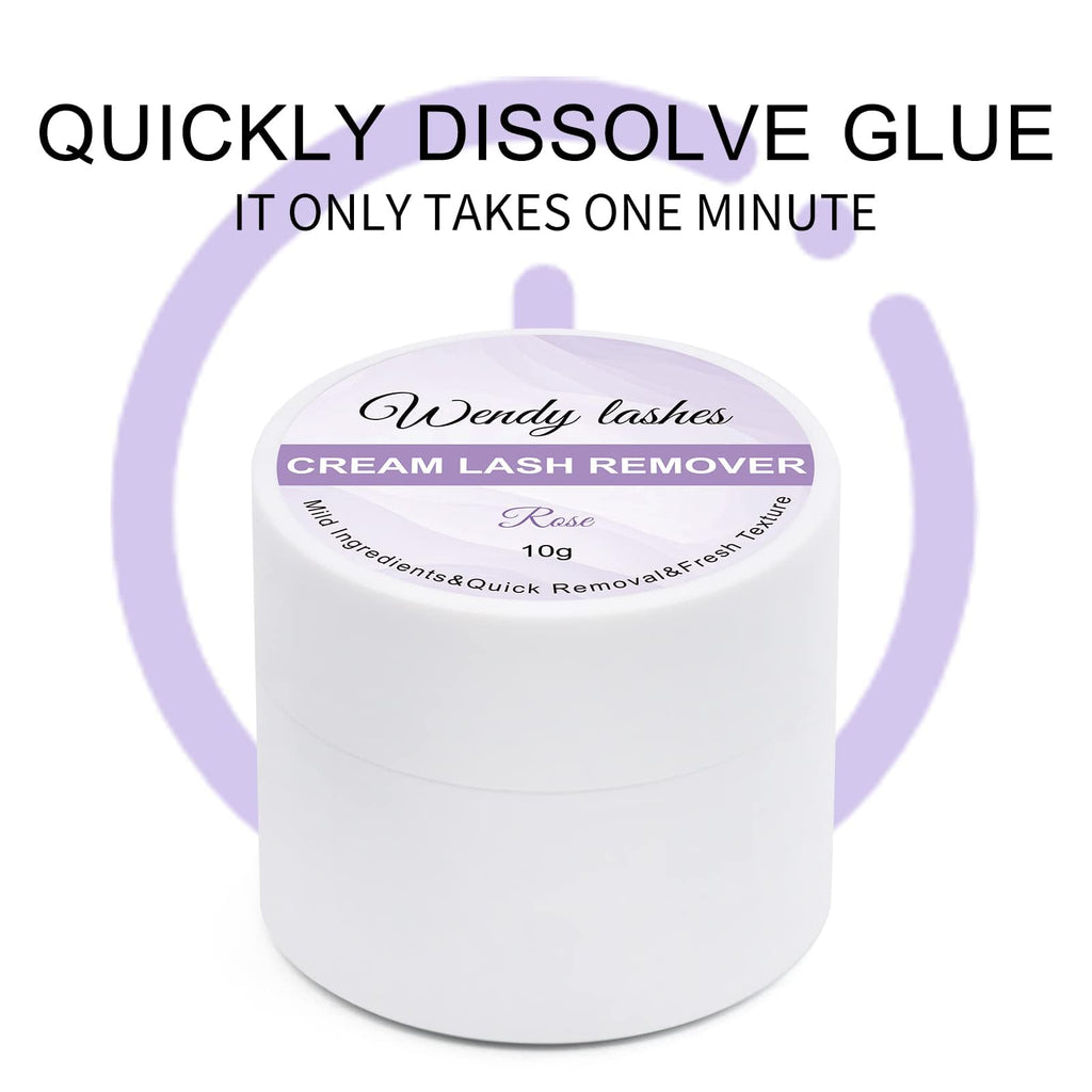 Wendy Lashes cream remover being applied with micro brush