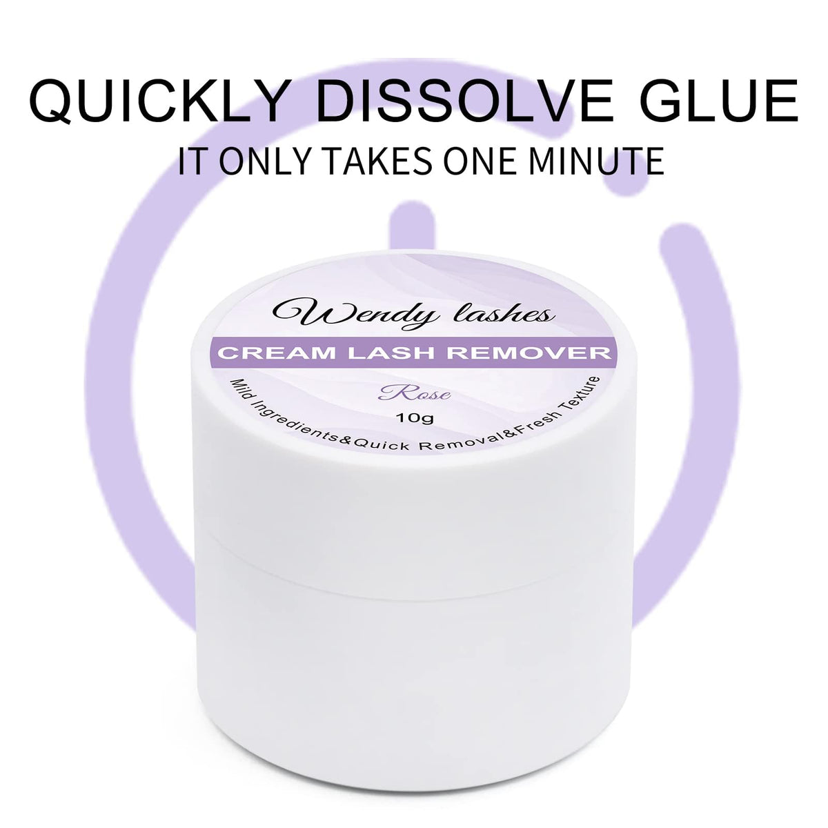 Wendy Lashes cream remover being applied with micro brush