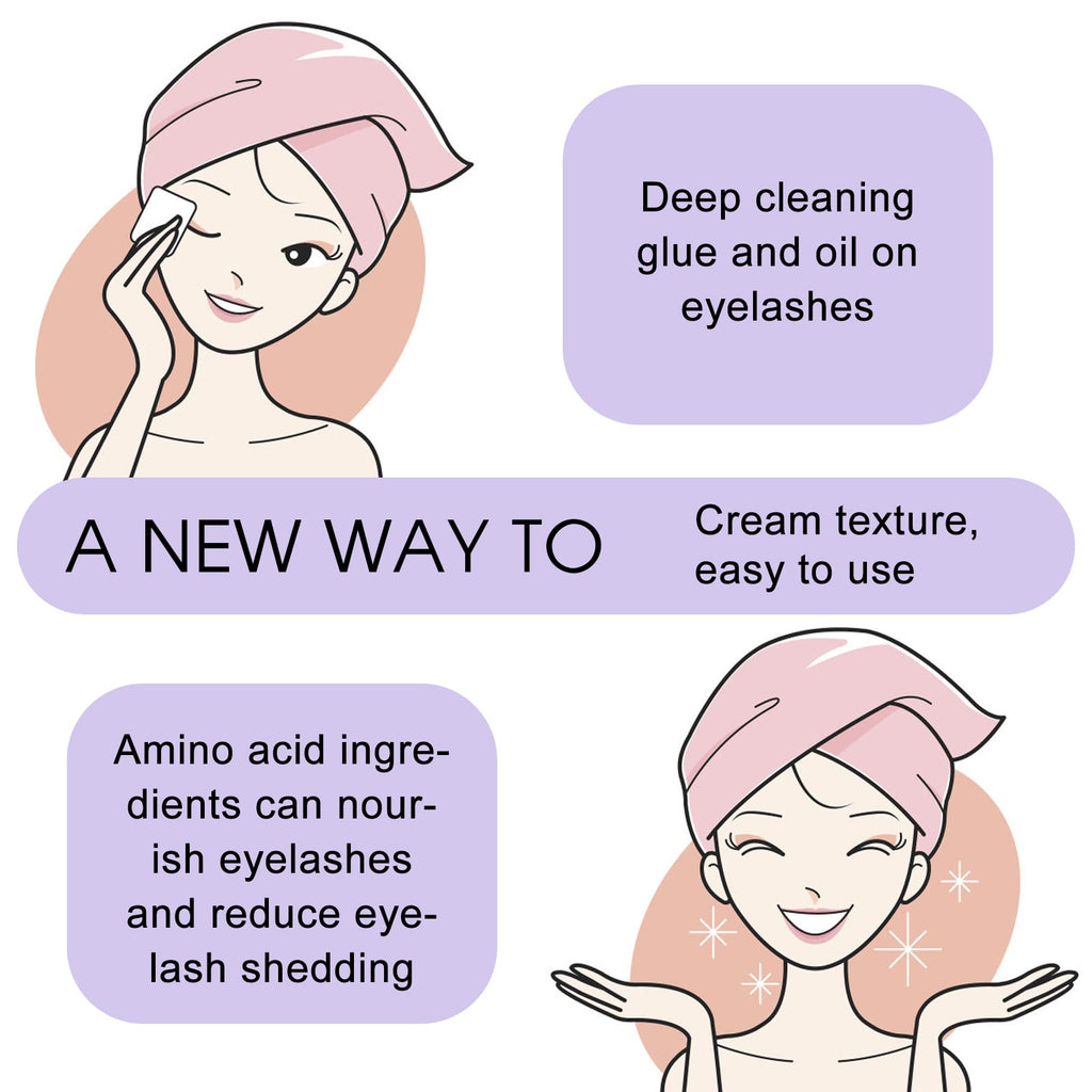 Wendy Lashes cluster lash remover box packaging from USA