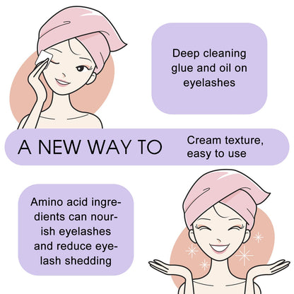 Application process for Wendy Lashes cream remover