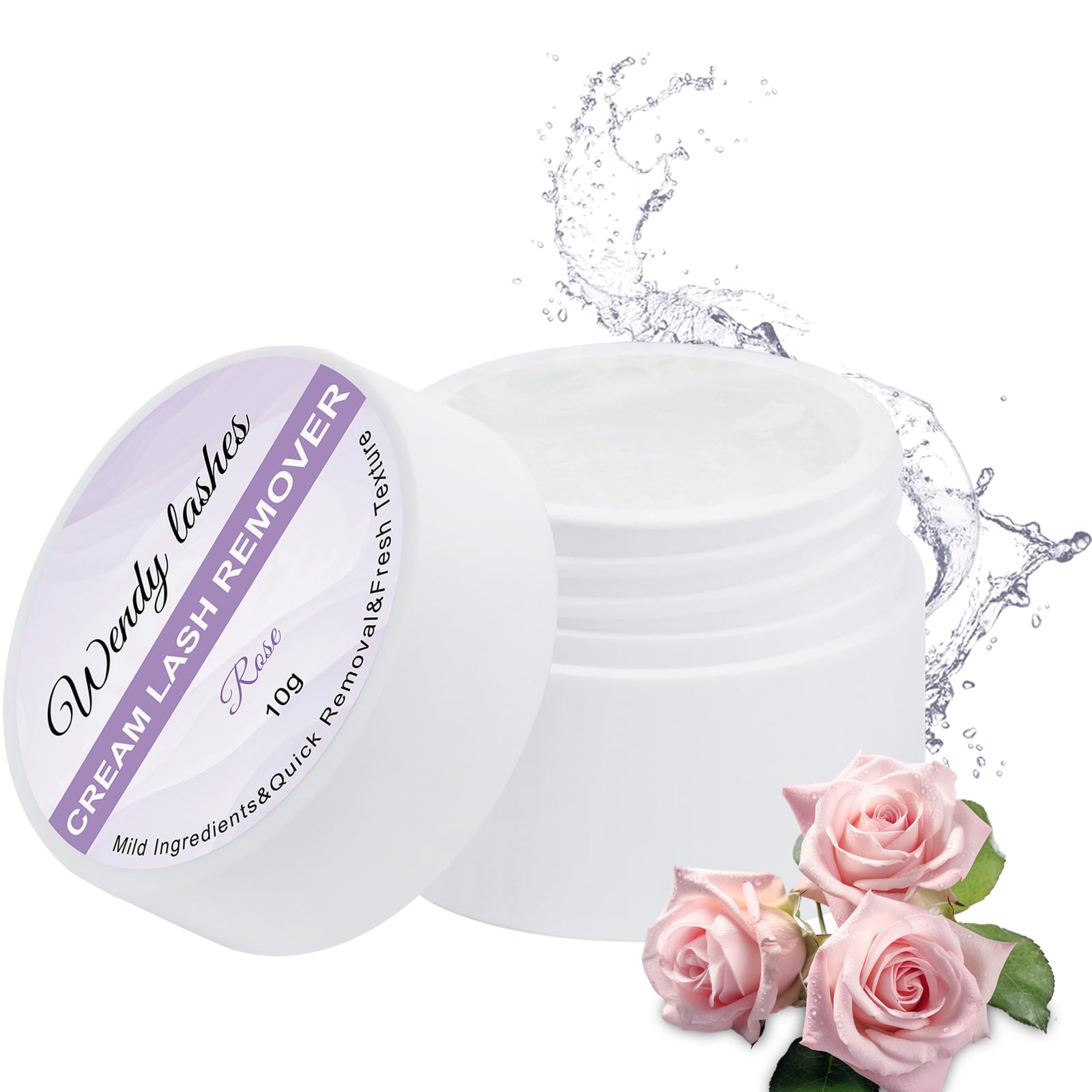 Safe removal of eyelash extensions using cream formula