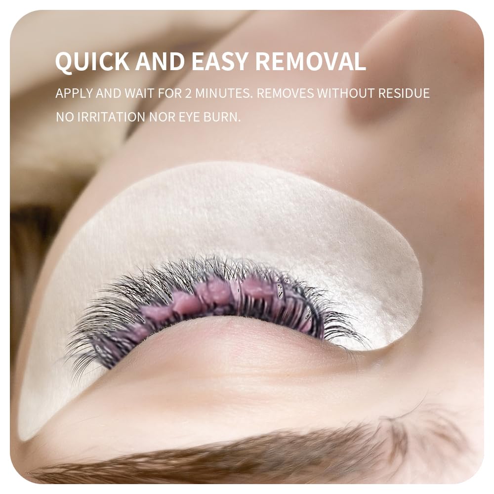 Annafris strawberry scented eyelash extension remover packaging
