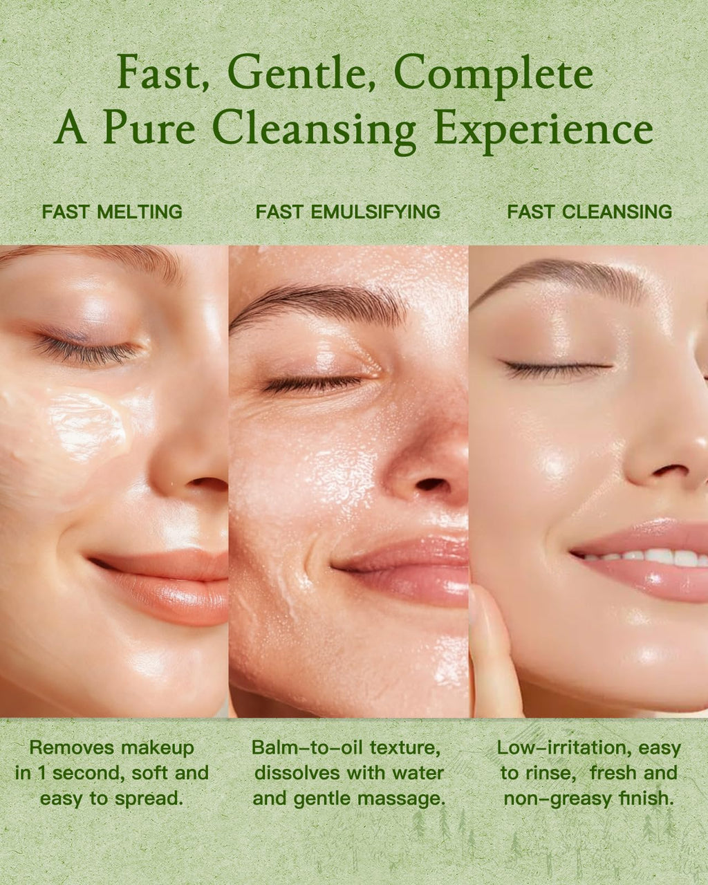 Cover Monster Nourishing Cleansing Balm milky emulsion texture with warm water
