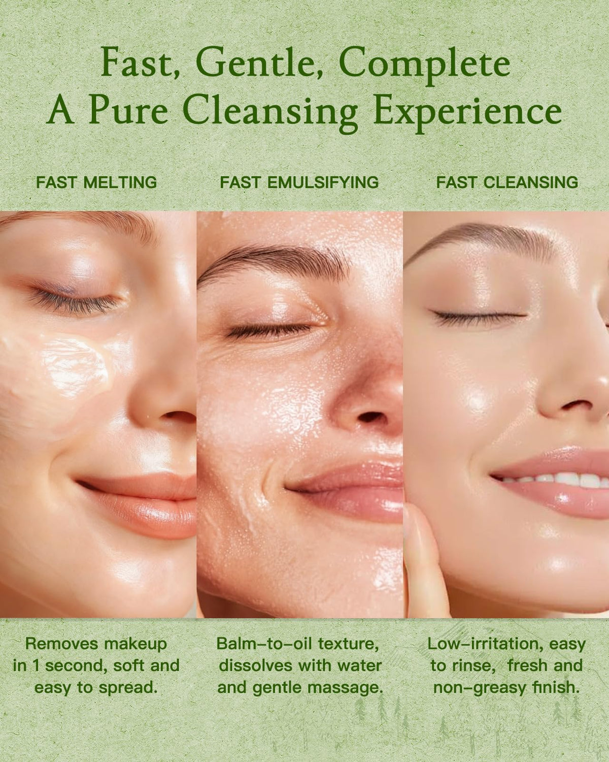 Cover Monster Nourishing Cleansing Balm milky emulsion texture with warm water