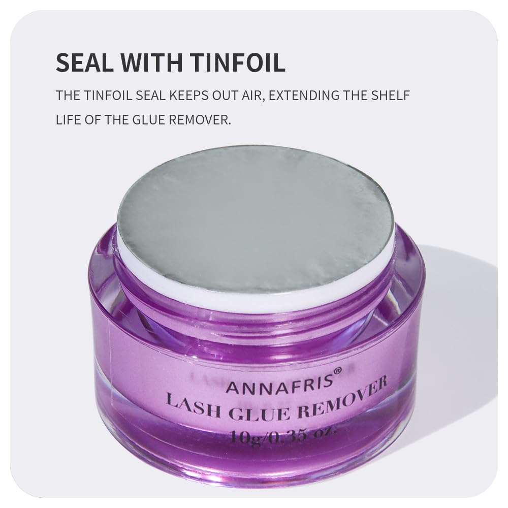 Authentic Annafris eyelash extension removal cream jar