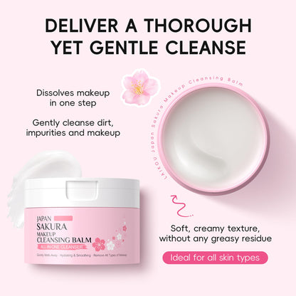 Texture shot of Miescher Sakura Makeup Cleansing Balm