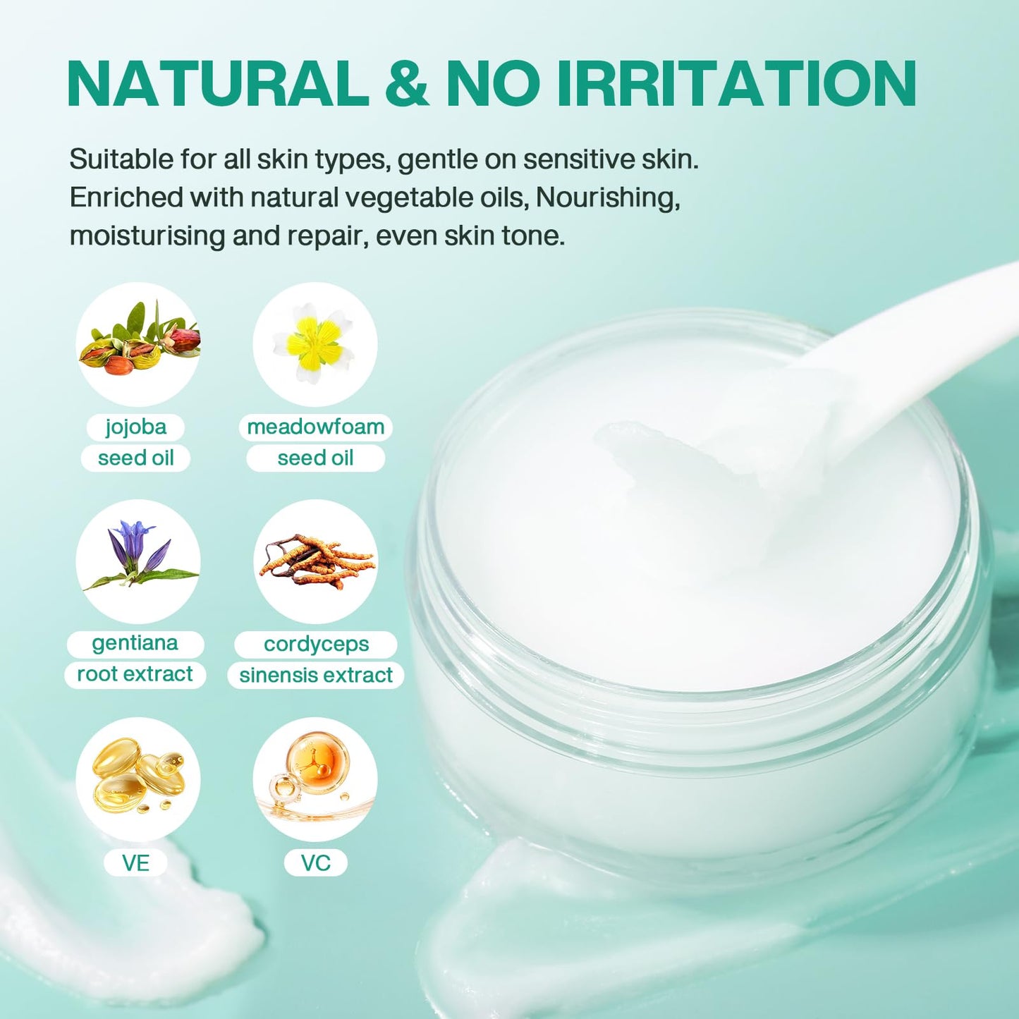 Beuself vegan makeup remover balm jar showing ingredients