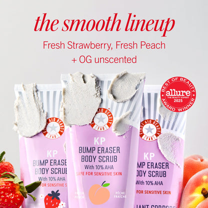 First Aid Beauty pumice buffing beads body exfoliant for rough skin texture