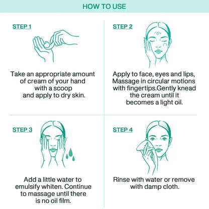 Instructions on how to apply Beuself makeup melting balm
