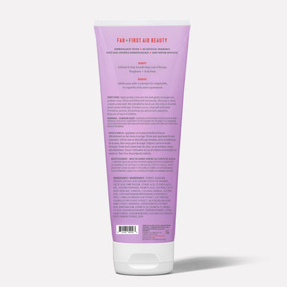 First Aid Beauty premium personal care product tube showing application instructions