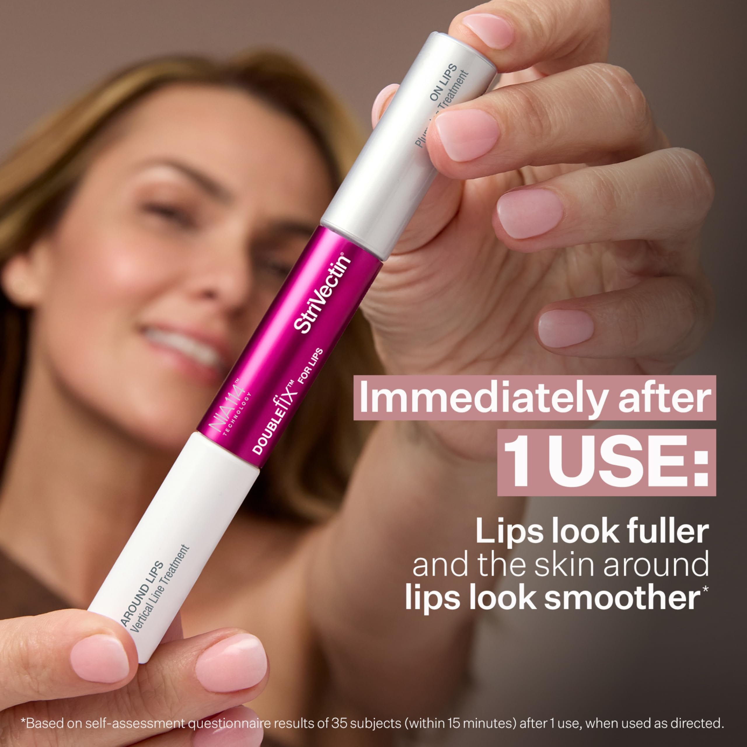 StriVectin DoubleFix 2-in-1 lip plumper and line treatment packaging