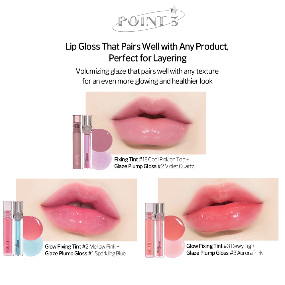 Close up of Korean vegan lip gloss finish