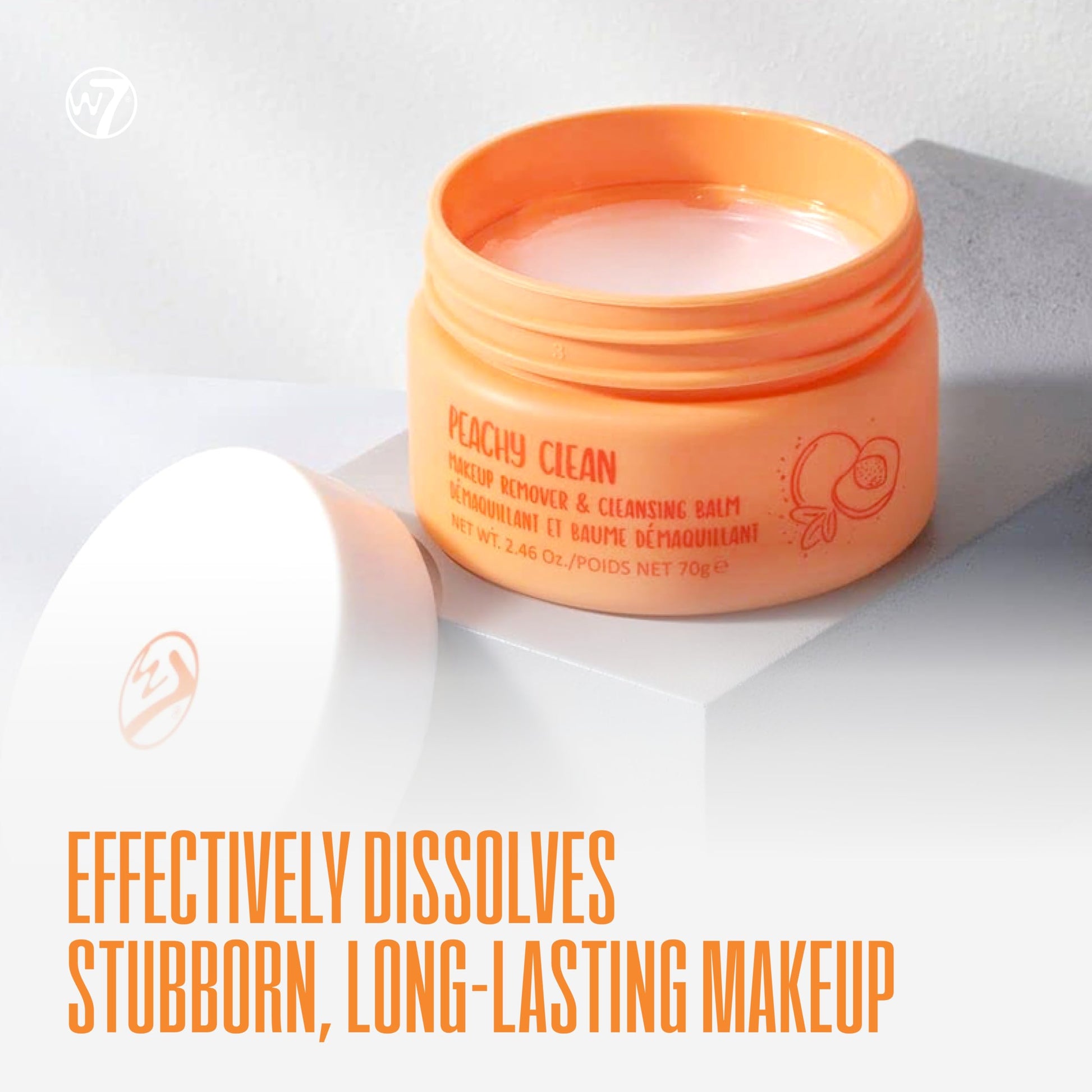 W7 Peachy Clean duo set for gentle makeup removal