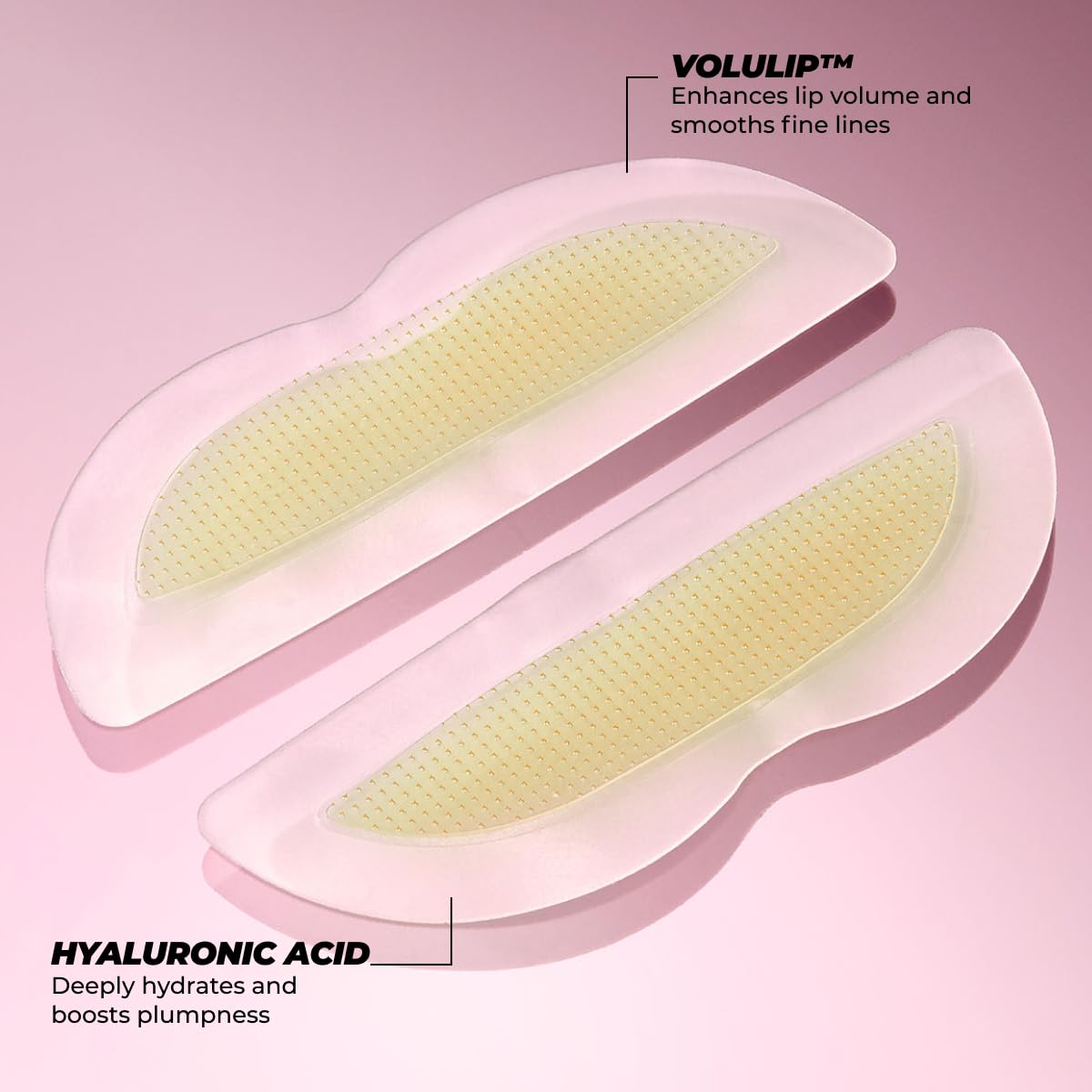 Side profile of Vitamasques 3 pack lip patches