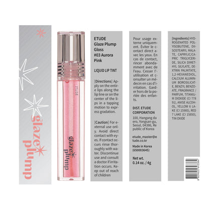 Collection of Etude Glaze Plump Gloss shades