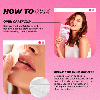 Vitamasques vegan collagen lip mask application demonstration