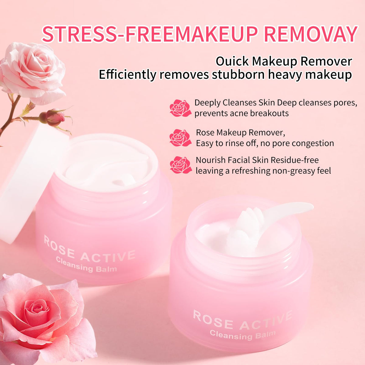 GUOYAOLIFU makeup remover balm creamy texture scoop close up