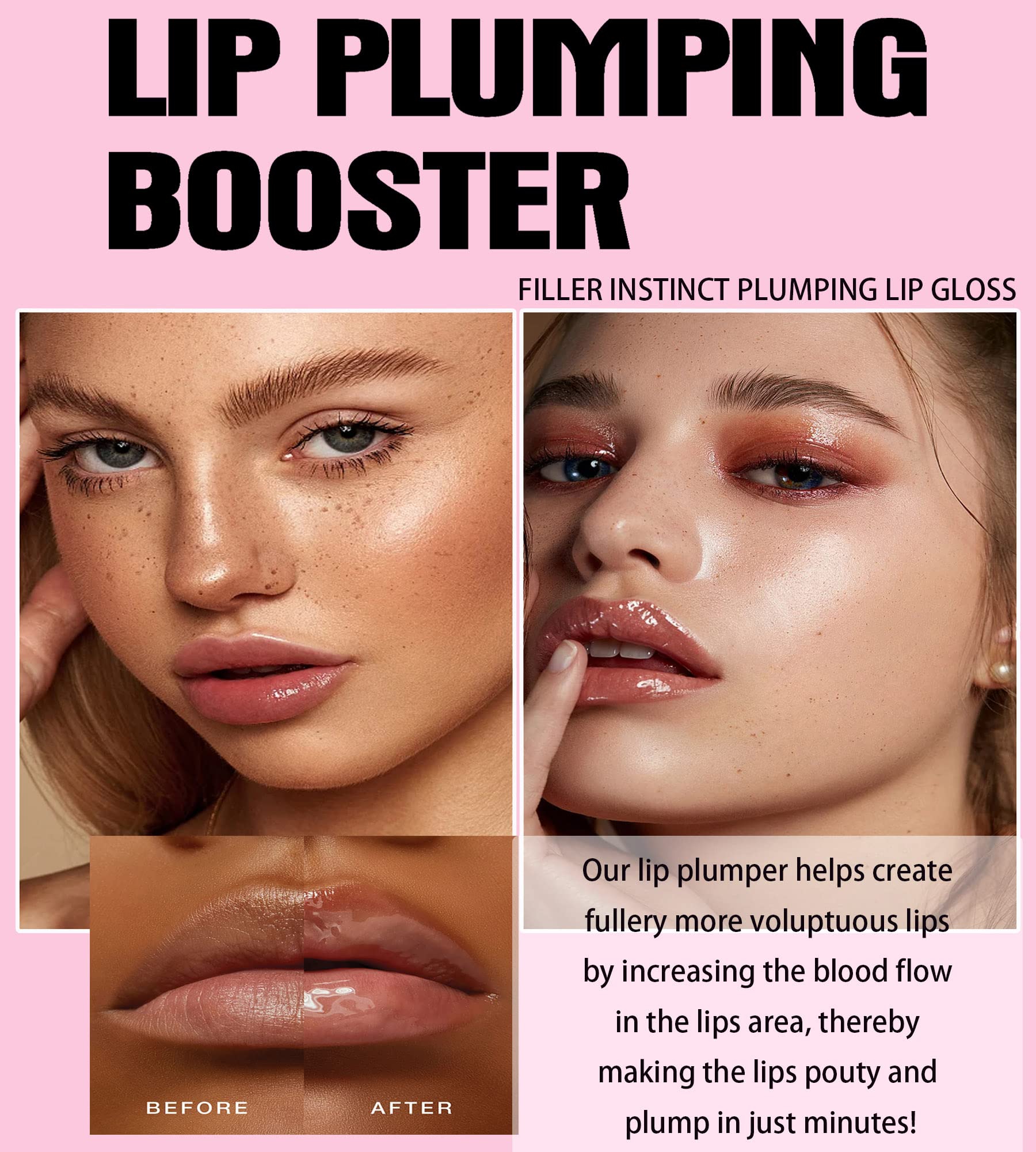 Side profile of Easilydays high-shine lip glaze