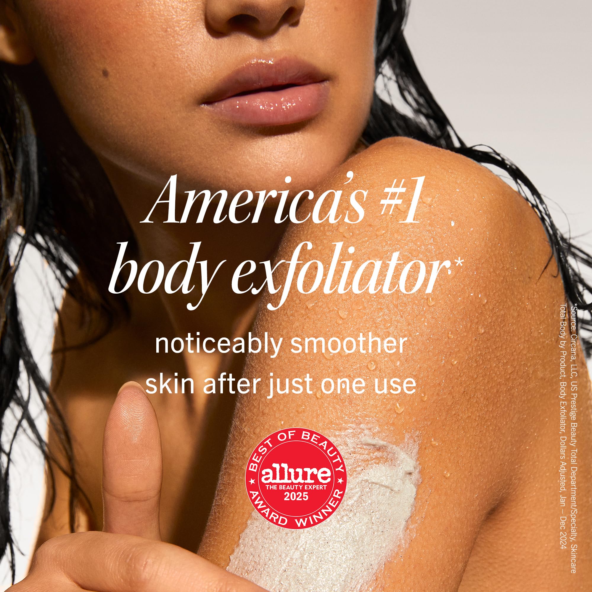 Two tubes of First Aid Beauty Keratosis Pilaris exfoliating skin scrub standing upright on a clean surface.