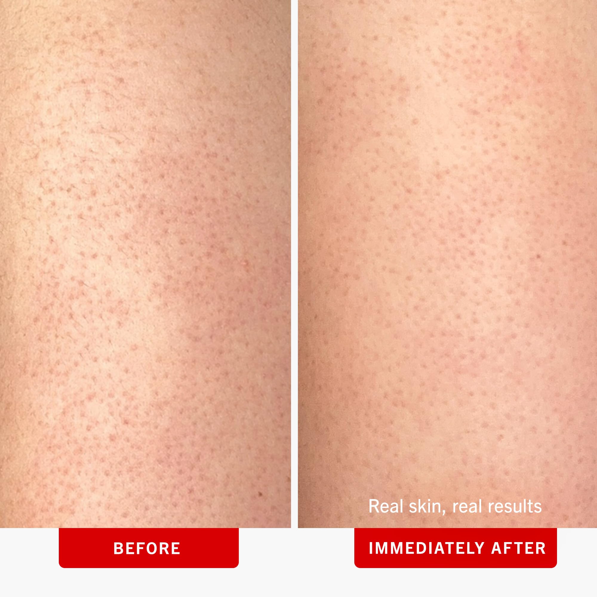Close up view of the back label of First Aid Beauty body exfoliant detailing glycolic and lactic acid directions.