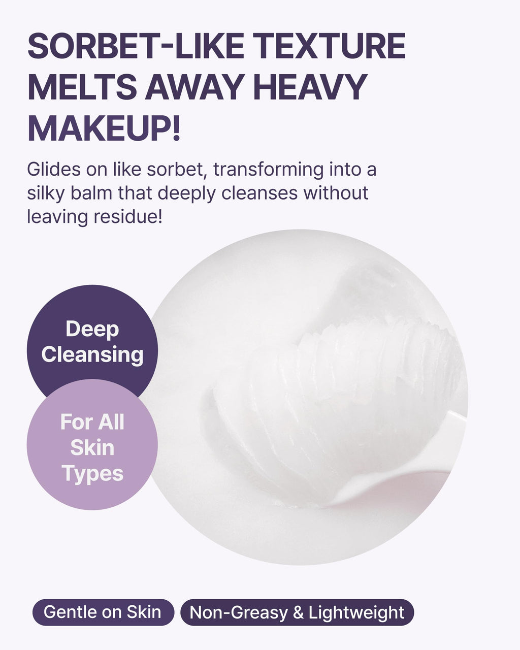 Side profile view of Rokkiss cleansing balm container with ingredient highlights