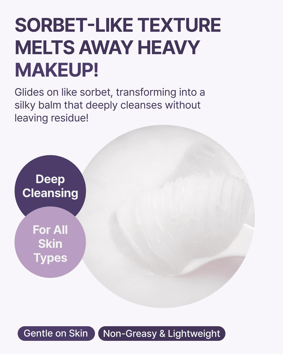 Side profile view of Rokkiss cleansing balm container with ingredient highlights