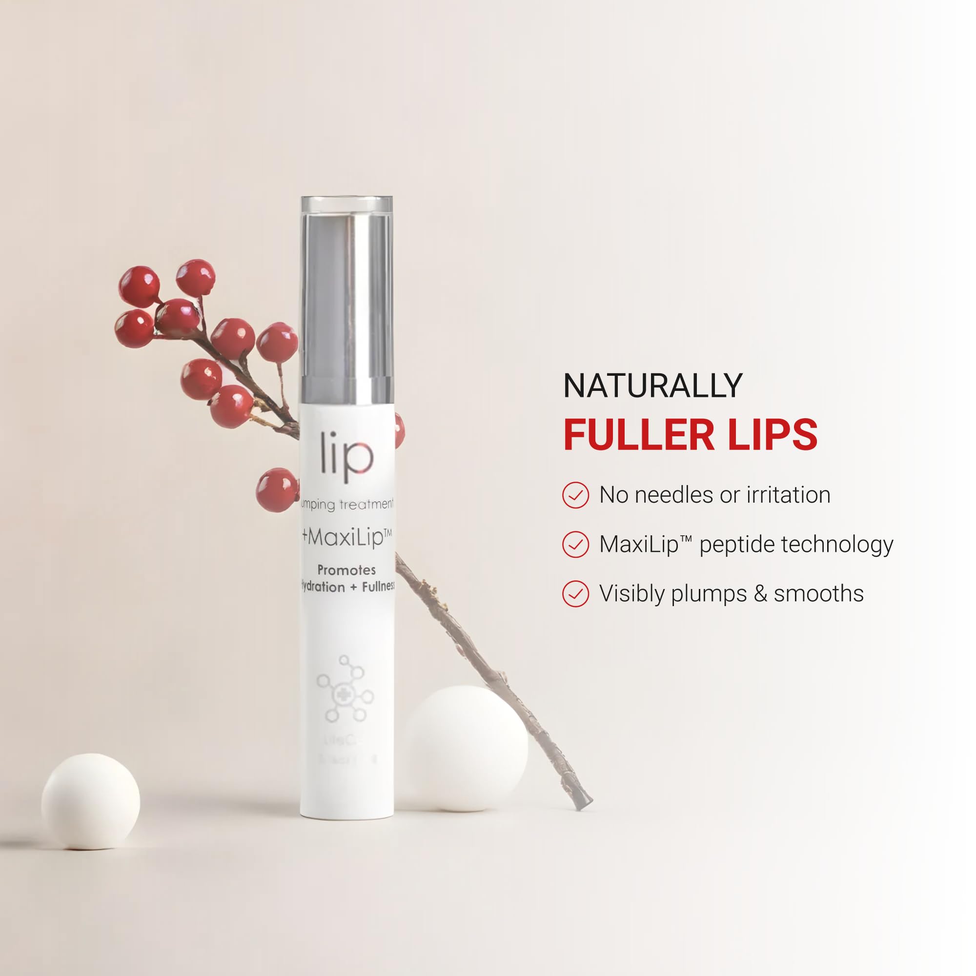 LifeCell Lip Plumping Treatment applicator wand detail