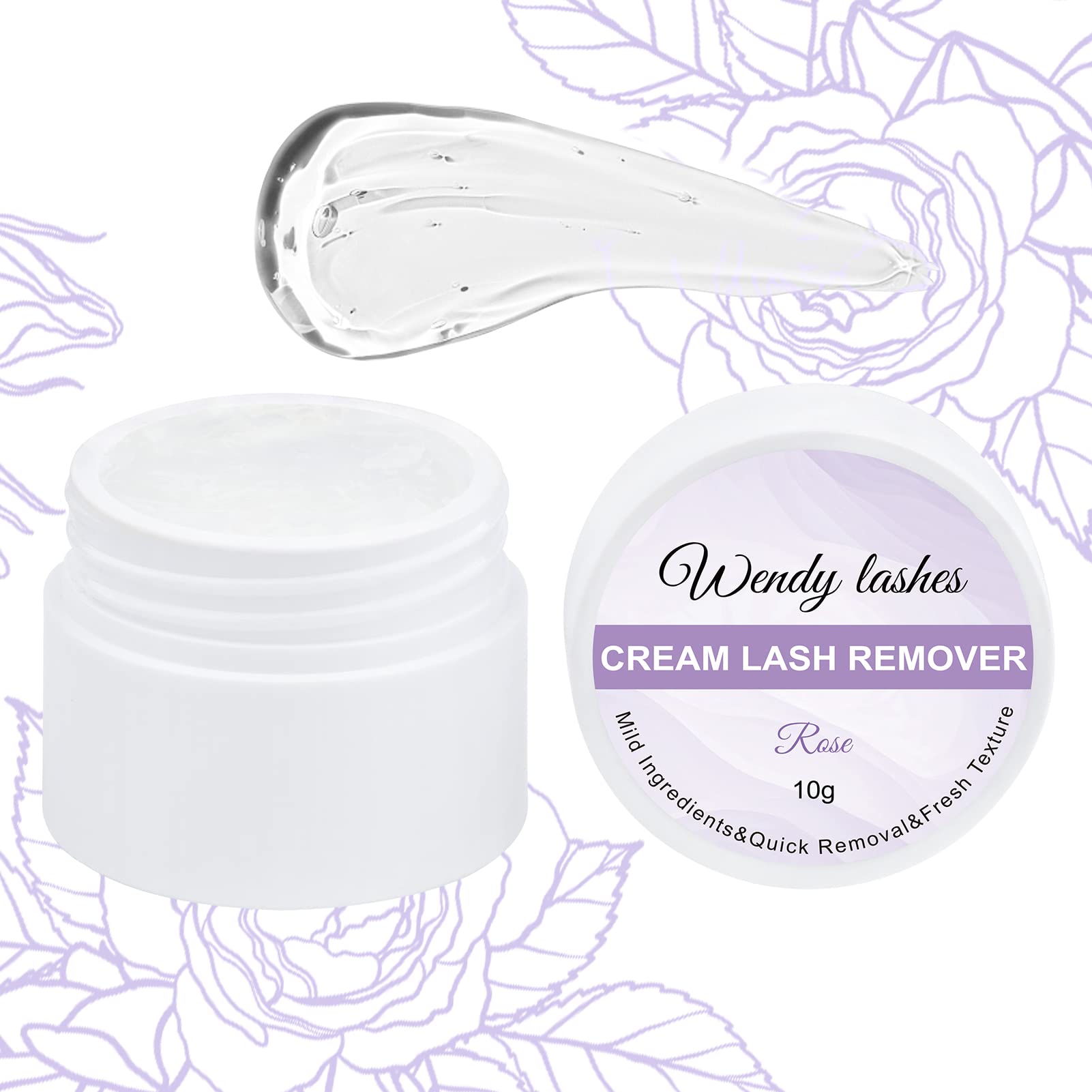 Professional 10g lash extension remover jar by Wendy Lashes