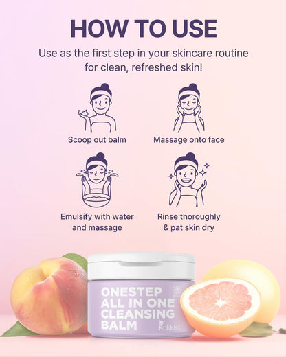 Rokkiss One Step Cleansing Balm showing the creamy texture