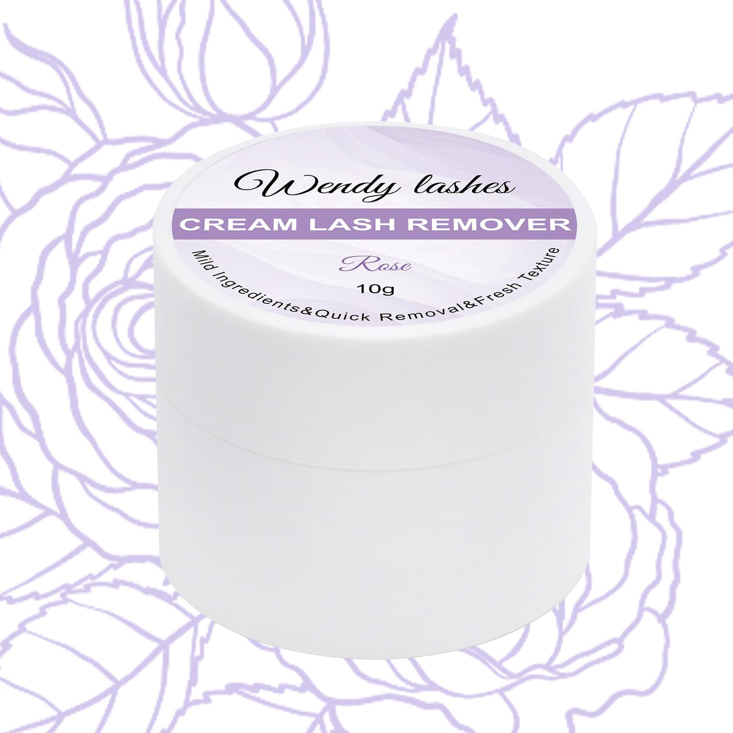Applying Wendy Lashes cream remover with a micro brush