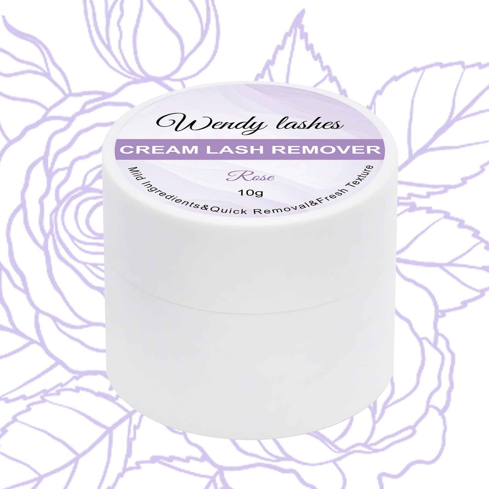 Applying Wendy Lashes cream remover with a micro brush